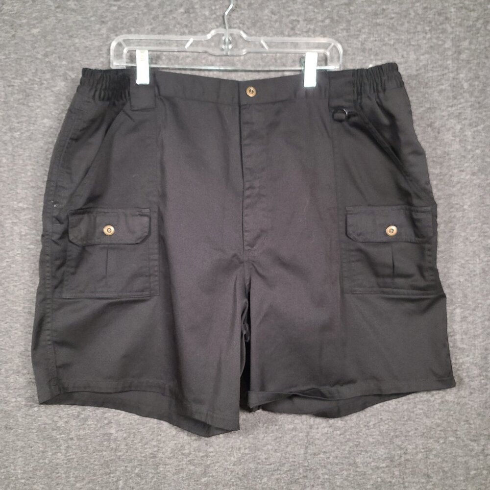 Haband Travelers Men's Size 44 Black Cargo Outdoor Shorts
